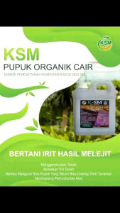 Pupuk cair KSM koperasi KSM sehat sejahtera