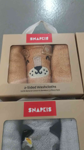 SNAPKIS 2-SIDED WASHCLOTHS V3 ASSORTED