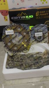 GEAR GIR SET GIR PAKET GOLD Sepuhan Asli (36T-15T/ 428H-104L) JUPITER Z BURHAN VEGA LAMA VEGA R NEW JUPITER CRYPTON