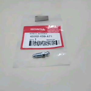 Screw Bleeder Nepel Angin & Aksesoris Motor Honda: Mengenal Screw Bleeder Nepel Angin & Baut Pembuangan Minyak Oli Rem
