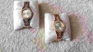 Aan123 store Jam Tangan Wanita Korean Elegan Diamond Stainless steel Kasual Luxury Quartz Watch