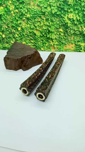 Pipa once cangklong kayu Liwung macan model segi enam C50