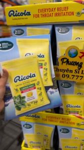 [HÀNG MỸ • ĐỦ BILL] Kẹo Ngậm Thảo Mộc Ricola • Không Đường Vị Chanh Bạc Hà • RICOLA LEMON MINT SUGAR FREE