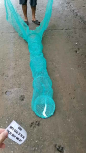 Dớn Cốc bắt cá đuôi 5 vành dài 1m7 đăng xanh cao 80cm dài 2m5.