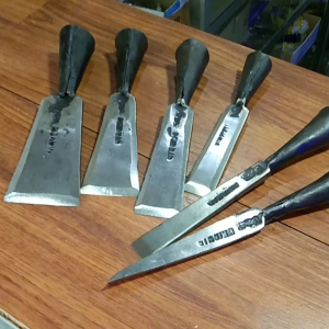 1 Set Pahat Tatah Kayu Ukuran 1-6 cm Merk Djamin Asli Bahan Baja Per (ready Stock)