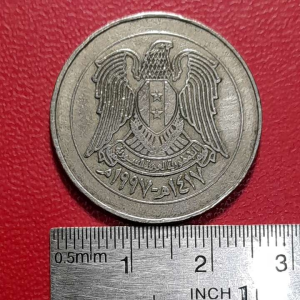 Koin Syria Koleksi kuno Jadul 10 Pound Tahun 1997 BEKAS