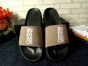 Sandal selop slip on krem pria wanita size 39-43