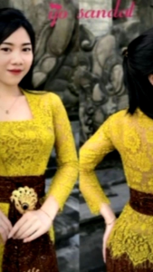 Baju kebaya kutu baru lengan panjang.../Kebaya bali bahan brokat terbaru/Baju kebaya bali lengan panjang kutu baru  bahan burkat terlaris.