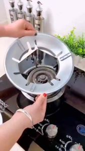 合金煤气灶防风罩 (1套2个)Alloy Gas Stove Windscreen 煤气灶上放一个#防风聚火罩,节省煤气,锅放在上面也不会滑来滑去👍 家用液化燃气灶架子 #挡风圈 #聚火节能罩