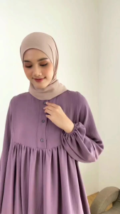 Baju Gamis & Dress Dewasa Bahan Crinkle Lembut