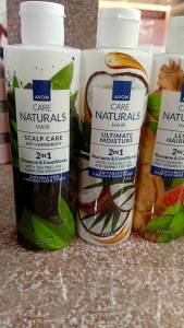 AVON Care Naturals Hair 2-in-1 Shampoo and Conditioner 225ml - Natural Ingredients - Scalp Care - Moisturizing - Gentle - Suitable for Daily Use