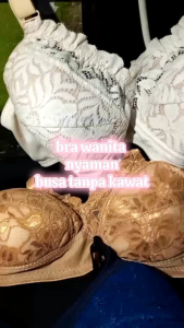 Bra Brokat Renda 6 pcs bh wanita bh busa tipis tanpa kawat bra tipis