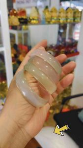 Vòng tay đá Mã Não Hồng lam Ng.ọc bản hẹ phong cách trẻ trung xinh xắn cho Nữ.