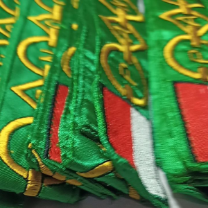 Kendit Paskibraka Hijau Bordir Bijian