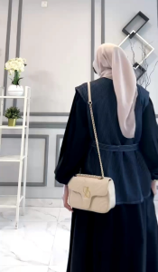 Fatin set dress Marina anti UV  set  outer vest jeans premium