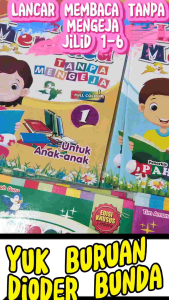 Paket isi 6 Buku Lancar Membaca Tanpa Mengeja 1-6 Lengkap - PAH