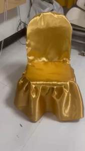 textile shop SATIN SILK Chair Cover for Monoblock Satin Fabric