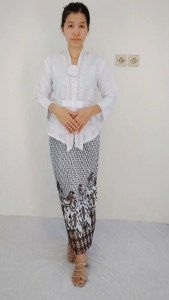 Atasan Kebaya Kutubaru Bordir Moderen Warna Putih Kebaya Kartini Modern Rihanna