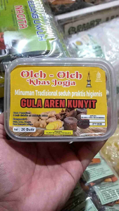 Minuman herbal - minuman tradisional praktis - gula aren kunyit - isi 20 butir - Oleh-oleh Jogja