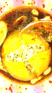 Baso Aci Jumbo Isi Ayam Suwir Pedas