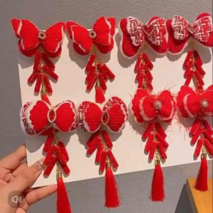‼️READY STOCK‼️(CNY28)Premium Quality Elegant cute Chinese Style Costume Paired Dangling Hair Clips/ Children’s Fashion