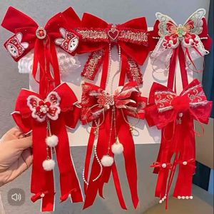 ‼️READY STOCK‼️(CNY27)Premium Quality Elegant Chinese New Year Style Costume Hair Clip/ Children’s Fashion Hair Clip