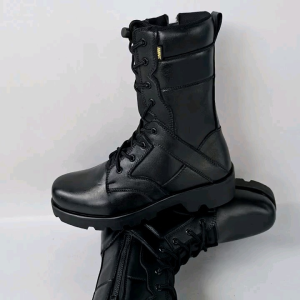 Sepatu Pdl Boots Militer Bahan Kulit Aslli