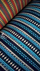 kain besway motif etnik bahan bsy Polyester tebal kain baju gamis celana kulot seragaman keluarga harga per 1mtran
