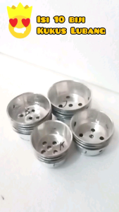 HARGA GROSIR ISI 100 BIJI - CETAKAN ROTI KUKUS KUE BOLU UK. PENDEK MOTIF LUBANG BAHAN ALUMUNIUM