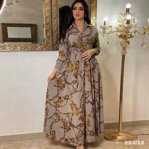 Womens Plus Size Fashion French Elegant Dress Street Style Multi-Color