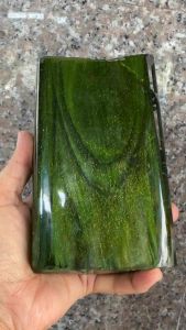 1020+ gram สีเขียว  Rutilated Quartz  GREEN ก้อนกระจกเจียได้ทุกชนิดแกะสลักด้วย