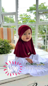Kerudung Bayi Adzkia HUSNA Bahan Jersey Premium