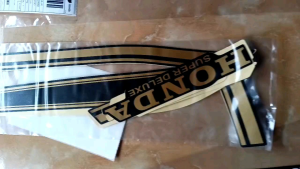 Striping Stiker Lis Standar Honda GL 100 125 th 1979 1980 Gold Hitambirubiru hitam