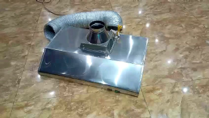MÁY HÚT MÙI INOX 304 ( kt 70x45x14 cm .kèm ống thun bạc)