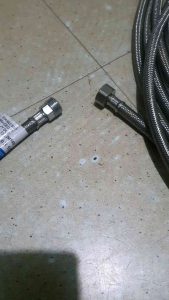 BRAIDED TUBE 40 inches 1/2"(MALE) X 1/2"(FEMALE) Stainless Steel Heavy Duty