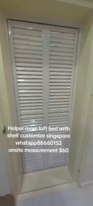 Loft bed customize for helper room/bomb shelter/store room/helper room/unity