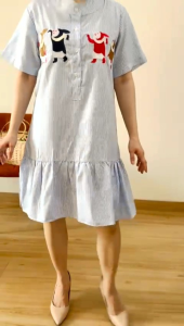 [VEMODE] DRESS MIDI SALUR CASUAL SANTAI 0B3D 016