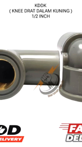 KDD KNEE DRAT DALAM KUNINGAN 1/2 INCH DENGAN KUALITAS TERBAIK / BELOKAN PIPA PVC DRAT DALAM KUNINGAN