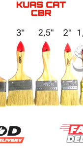 KUAS CAT BAHAN BULU BAGUS UKURAN KOMPLIT 1\\\"1.5\\\"2\\\"2.5\\\"3\\\"4\\\"/KUAS CAT TEMBOK KUAS CAT BESI KUAS CAT PVC