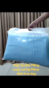 Premium Quality Filled Pillow High Qulity Pillow Bantal Tidur Soft Pillow WIth Free Bag