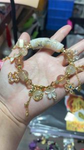 (Charmschiu) success ruyi bamboo agate with rutilated quartz anti aging all in one lucky charms