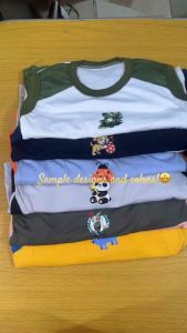 Cotton Kids Muscle Sando Combi Top&Short Terno For Boy 1-2 Years Old