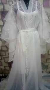 AURORA DREES KIMONO ORGANZA GAUN WANITA
