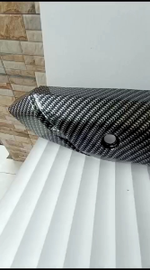 TUTUP COVER KNALPOT CARBON HONDA VARIO 125/150 LED 2016-2019