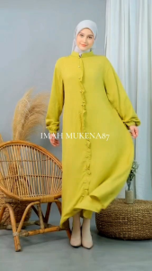 Gamis Dewasa Rayon Twill Premium Dress Busui Friendly Nuraisya-linen