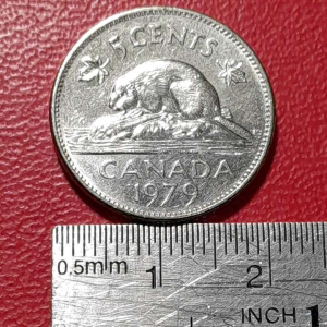 Koin Kanada Antik koleksi kuno 5 C Tahun 1979 BEKAS