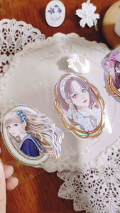 Fairy Lights Journal - READY STOCK/ art journaling/ scrapbook deco/ BR: Girls PET tape with 3D effect 8cm wide (from Korea)