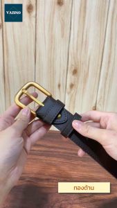 หัวสีเงินด้าน Old money 1.2 แบบผู้ดีเรียบหรูดูแพง เข็มขัดผู้ชายผู้หญิงคนอ้วนสาวอวบพลัสไซส์สีดำน้ำตาล gold buckle big belt