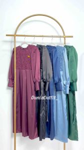 SHABIRA DRESS ANAK - DRESS DEWASA - GAMIS - KONDANGAN - TERBARU - SATIN - DRESS ANAK PEREMPUAN - WANITA