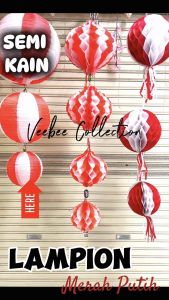 Lampion Merah Putih Bendera Bulat 30cm: Dekorasi Agustusan yang Cantik